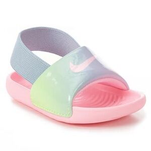 GIRLS' PINK NIKE TODDLER KAWA MOVE SPORT SLIDES